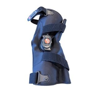 Breg Freestyle OA Knee Brace Left Leg Medial OA Black Wraparound Support